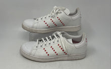 Load image into Gallery viewer, Adidas Kids Stan Smith EG6495 White Red Lace-Up Sneaker Shoes Size 5.5