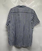 Load image into Gallery viewer, Calvin Klein Mens Blue White Gingham Plaid Button-Up Shirt Size XXL With Tag