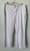 Load image into Gallery viewer, Tommy Hilfiger Womens White Flat Front Pockets Straight Leg Chino Pants Size 6