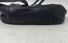 Load image into Gallery viewer, Michael Kors Womens Black Pebble Leather Crossbody Strap Hobo Bag