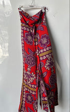 Load image into Gallery viewer, Mango Womens Multicolor Floral Print Tie Waist Wide-Leg Palazzo Pants Size XS