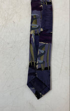 Load image into Gallery viewer, J.Garcia Mens Multicolor Printed Paris In The Rain Adjustable Designer Tie