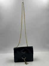 Load image into Gallery viewer, Jimmy Choo Parfums Womens Black Chain Strap Crossbody Purse Worn