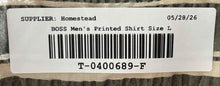 Load image into Gallery viewer, Boss Hugo Boss Mens Green Cream Striped Printed Button-Up Shirt Size Large