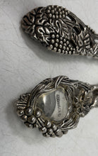 Load image into Gallery viewer, Vintage Set Of 2 Pcs Godinger Silver-Tone Grape Vine Pattern Serving Spoons