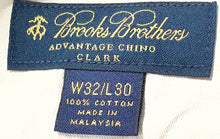 Load image into Gallery viewer, Brooks Brothers Mens Brown Clark Fit Straight Leg Advantage Chino Pants Sz 32/30