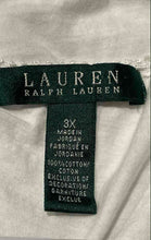 Load image into Gallery viewer, Lauren Ralph Lauren Womens White Drawstring Waist Tunic Blouse Top Size 3X