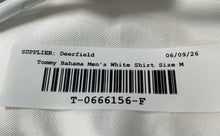 Load image into Gallery viewer, Tommy Bahama Mens White Long Sleeve Collared Regular Fit Button-Up Shirt Size M