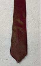 Load image into Gallery viewer, Angelino Mens Burgundy Silk Adjustable Keeper Loop Pointed Tie