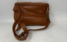 Load image into Gallery viewer, Vilenca Holland Womens Brown Leather Adjustable Strap Zipper Crossbody Bag