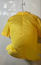 Load image into Gallery viewer, Liz Claiborne Womens Yellow Short Sleeve Chest Pockets Button-Up Shirt Size 10