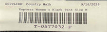 Load image into Gallery viewer, Express Womens Black Ribbed Knit Flat Front Flared Leg Ankle Pants Size Medium