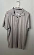 Load image into Gallery viewer, DKNY Mens Gray Short Sleeve Spread Collar Golf Polo Shirt Size Large