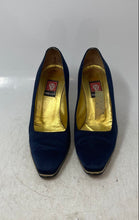 Load image into Gallery viewer, Anne Klein Womens Blue Square Toe Slip-On Stiletto Pump Heels Size 7