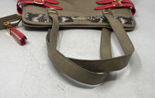 Load image into Gallery viewer, Gianni Bini Womens Multicolor Snake Print Inner Pockets Zipper Shoulder Bag