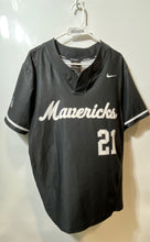 Load image into Gallery viewer, Nike Mens McCarthy High School Mavericks #21 Black Baseball Jersey Size Medium
