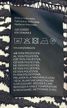 Load image into Gallery viewer, H&M Womens Black White Animal Print Long Sleeve V-Neck Mini Dress Size S