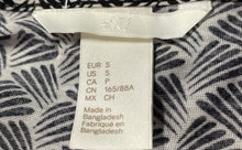 Load image into Gallery viewer, H&M Womens Black White Printed Long Sleeve Tunic Dress Size Small