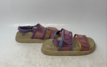 Load image into Gallery viewer, Zara Kids Multicolor Open Toe Hook & Loop Slingback Sandals Size EUR 33