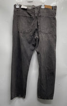 Load image into Gallery viewer, Zara Mens Black Denim Dark Wash Stretch Pockets Straight Leg Jeans Size 38