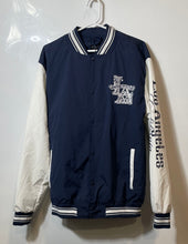 Load image into Gallery viewer, Seven Souls Mens Blue Long Sleeve Pockets Collared Varsity Jacket Sz L With Tag