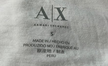 Load image into Gallery viewer, Armani Exchange Womens Black White Striped Short Sleeve V-Neck T-Shirt Size S