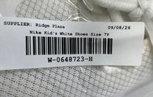 Load image into Gallery viewer, Nike Kids Kwazi 845075-100 White Low Top Lace-Up Sneaker Shoes Size 7Y
