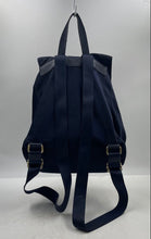 Load image into Gallery viewer, Authentic Tory Burch Womens Blue Inner Pocket Adjustable Strap Backpack Stained