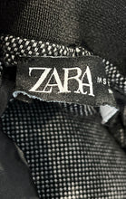 Load image into Gallery viewer, Zara Womens White Black Flat Front Slash Pocket Regular Fit Trouser Pants Size S