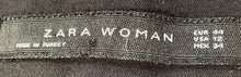 Load image into Gallery viewer, Zara Womens Black Regular Fit Flat Front Straight-Leg Ankle Pants Size 12
