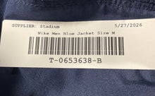 Load image into Gallery viewer, Nike Mens Blue Welt Pocket Long Sleeve Full-Zip Track Jacket Size Medium