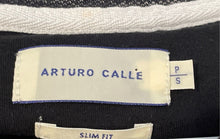 Load image into Gallery viewer, Arturo Calle Mens Black Short Sleeve Spread Collar Slim Fit Polo Shirt Size S