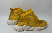 Load image into Gallery viewer, Soreal Womens Yellow Studded Slip-On Sneaker Shoes Size 8 With Dust Bag