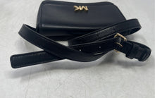 Load image into Gallery viewer, Michael Kors Womens Mott Black Leather Adjustable Strap Fanny Pack Bag
