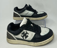 Load image into Gallery viewer, Authentic Tory Burch Womens Black White Sneakers Shoes Size 7 Worn/Stained