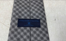 Load image into Gallery viewer, Collezione Esclusiva Mens Gray Geometric Print Adjustable Long Designer Tie