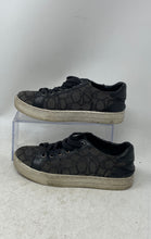 Load image into Gallery viewer, Coach Womens Paddy AO1922 Black Gray Low Top Lace-Up Sneaker Shoes Size 6B