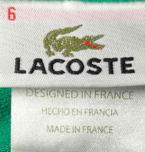 Load image into Gallery viewer, Lacoste Mens Green Short Sleeve Spread Collar Regular Fit Polo Shirt Size 6
