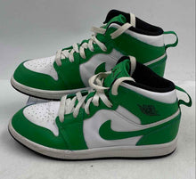 Load image into Gallery viewer, Authentic Nike Kids Jordan 1 Mid White Green Sneakers Shoes Size 3Y