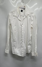 Load image into Gallery viewer, Hugo Boss Mens White Cotton Long Sleeve Slim Fit Button-Up Shirt Size Large