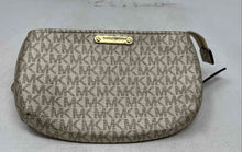 Load image into Gallery viewer, Michael Kors Womens Beige Brown Signature Print Adjustable Strap Belt Bag