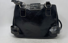 Load image into Gallery viewer, LR Womens Black Leather Inner Pockets Double Handle Shoulder Bag