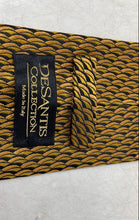 Load image into Gallery viewer, DeSantis Collection Mens Yellow Black Keeper Loop Adjustable Pointed Tie
