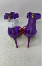 Load image into Gallery viewer, Aldo Womens Contesa Multicolor Stiletto Heel Back Zip Ankle Strap Sandals Size 7
