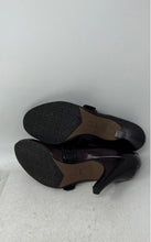 Load image into Gallery viewer, Antonio Melani Womens Brown Leather Round Toe Buckle Pump Heels Size 8.5M