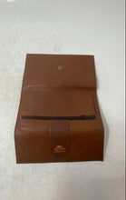 Load image into Gallery viewer, Millenio Womens Brown Leather Credit Card Slots Trifold Wallet