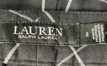 Load image into Gallery viewer, Lauren Ralph Lauren Womens Black White Windowpane Print Ankle Pants Size 2