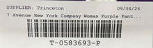 Load image into Gallery viewer, 7th Avenue Design Studio New York & Company Womens Purple Dress Pants Size 10