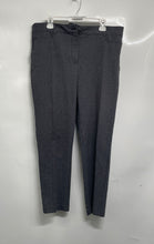 Load image into Gallery viewer, Loft Womens Gray Printed Flat Front Back Pockets Button Front Dress Pants Sz 14