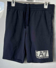 Load image into Gallery viewer, Emporio Armani EA7 Mens Navy Blue Logo Drawstring Fleece Sweat Shorts Size S